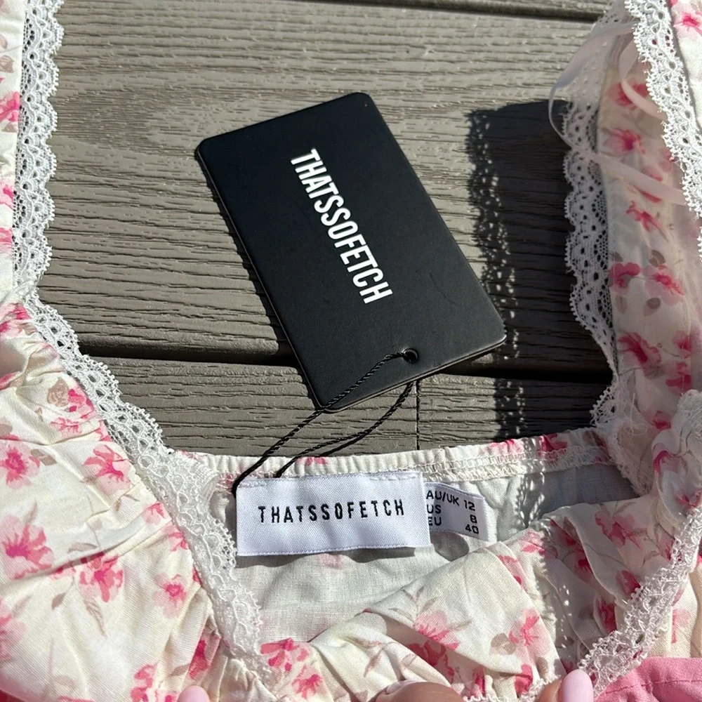 Briellyn Mini Dress - Pink Floral - Picture 12 of 15